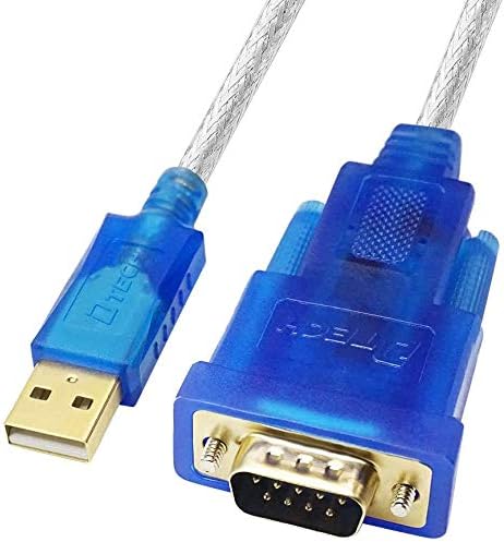 DTech USB to RS232 Serial Cable Adapter rs232 to USB DB9 male Converter Supports Windows 11 10 8 7 Mac (1.2m, male)