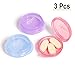 Opret Small Pill Box (3 Pcs), Cute Pill Case Portable for Pocket Purse Briefcase Travel Pills Box Medicine Storage Container Earplug Case (Rose&Blue&Purple)