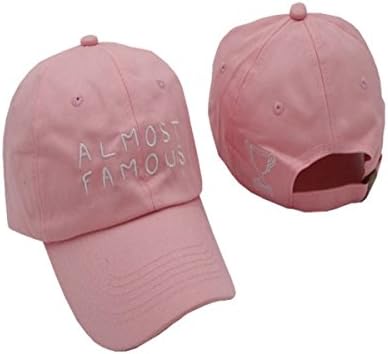 BeiBeiLove Unisex ALMOST FAMOUS Letters Embroidered With Trophy Cotton Adjustable Hat Baseball Cap