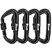 Favofit Ultra Sturdy Locking Carabiner Clips, 12KN (2697 lbs Each) Heavy Duty Caribeaners for Camping, Hiking, Outdoor & Gym etc, Small Carabiners for Dog Leash & Harness, Not for Climbing