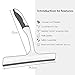 Car Squeegee for Shower,Plastic Handle Window Glass Wiper,Anti-Skid Silicone Shower Mirror Squeegee for Bathroom/Kitchen/Car&Office Windshield Squeegees,Premium Shower Cleaner Tool (White&Blue)