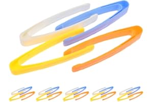 Totority Multifunctional Boys and Girls Tweezers 24 Pack Plastic Tongs Sensory Bin Toys Kindergarten Tools Bead Tweezers Fine