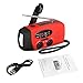 [New Version] EIVOTOR Emergency Hand Crank Self Powered Portable AM/FM NOAA Solar Weather Radio LED Flashlight, 1000mAh Power Bank Camping Outdoor Sports (NOAA)