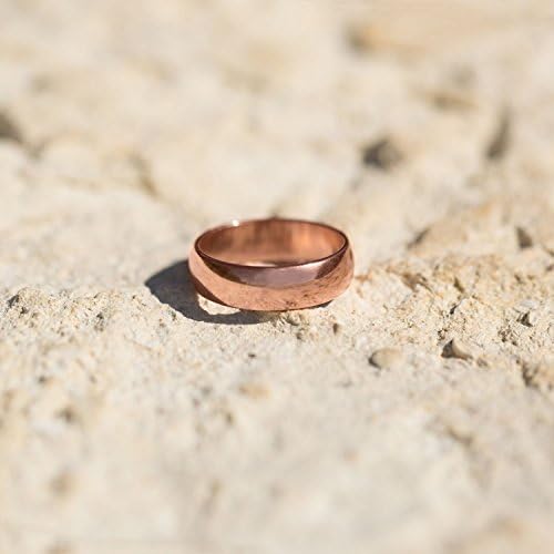 Silver Messages 6mm Solid Copper Ring, Sizes 6-12