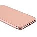 iPhone 8 Plus Case,iPhone 7 Plus Case, LONTECT Slim PU Leather Folio Flip Case with Card Slot & Clear Soft TPU Back Cover for Apple iPhone 8 Plus/iPhone 7 Plus - Rose Gold