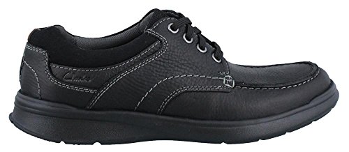 Clarks Men's Cotrell Edge Oxford, Black Oily Leather, 10 D-Medium