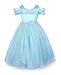 Cinderella Crystal Princess Party Costume Dress with Accessories (5-6)