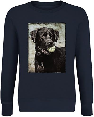 Labrador Retriever Ball Play Sweater-Jumper for Men & Women - Soft Cotton & Polyester Blend - High Quality DTG Printing - Custom Printed Unisex Clothing