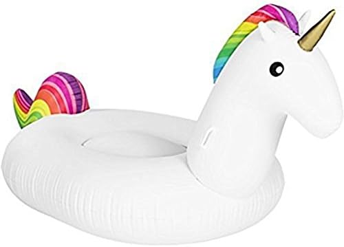 Giant Inflatable Unicorn Rainbow Pool Water Float Adults Children Raft Toy Gifts