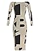 Halife Women's Sexy Slash Neck Long Sleeve Cocktail Party Bodycon Dress Plus Size XXL