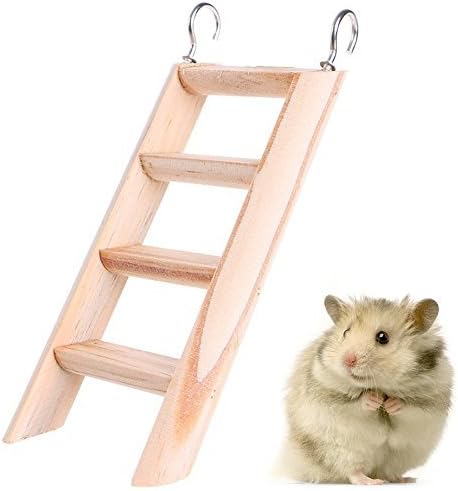 Hkim Hamster Climbing Ladder Wooden Chew Toys For Small Pet Mouse Rat Mice ?-