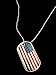 American Flag USA Dog Tags July 4th Stainless Steel Necklace Key Ring (USA)