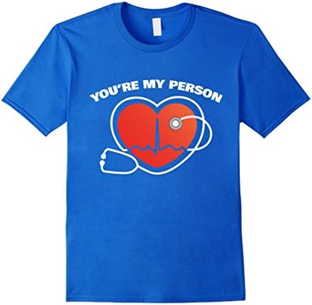Men's You're My Person Doctor T-Shirt Medium Royal Blue