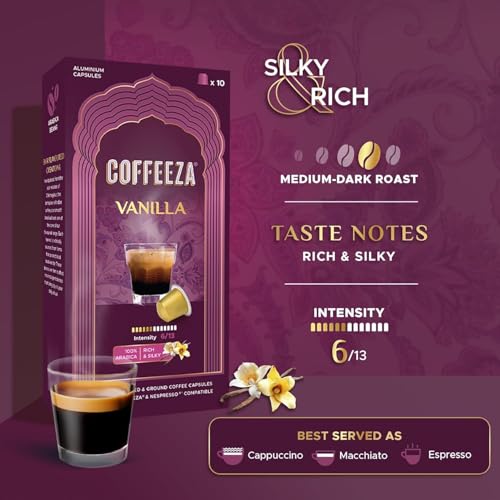 Coffeeza Flavoured Variety Coffee Capsules | Vanilla, Caramel & Hazelnut | Compatible with Nespresso Original Machines - Pack of 30 Pods