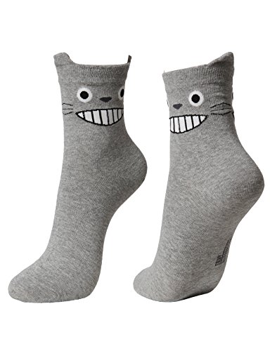 OSABASA Womens Girls Japanese Animation Cartoon Novelty Crew Socks(KWMS0334)