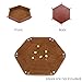Dice Tray, Dice Box, Dice Holder, Storage Box for RPG Table Games, Double Sided Foldable, Folds Flat, Fits in Board Game Box for Roleplaying RPG by Crystal Lemon (Tan, 9.25)
