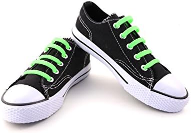 No Tie Shoelaces COMBO PACK - CHILD - Multi Color Silicone/Lime Green Silicone