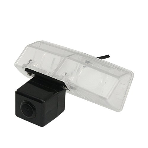 Misayaee Rear View Back Up Reverse Parking Camera in License Plate Lighting Night Version (NTSC) for RAV4 (13-15)/Venza(08-14)/Matrix (08-14)/Prius V C (01-14)/CT200H (11-15)