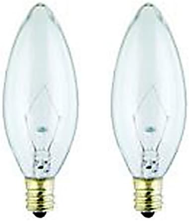 3 Watt 3 Volt Torpedo/Clear/Candelabra Base / 2 Pack
