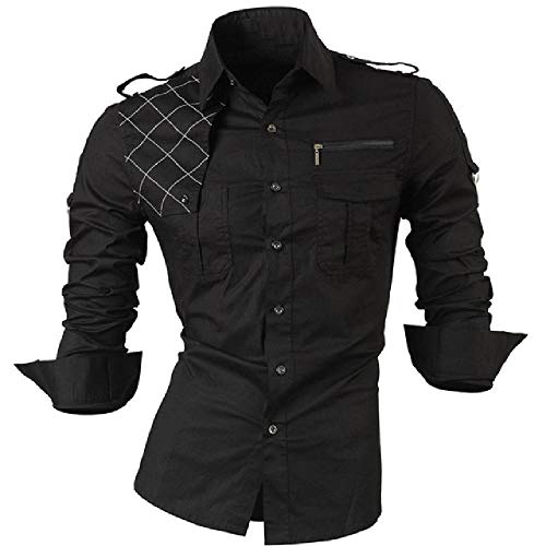 NP-Camicia-da-uomo-casual-a-maniche-lunghe-casual-slim