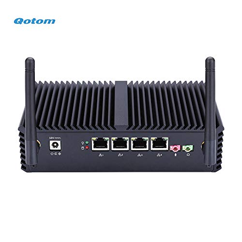 Qotom Q330G4 Mini Computer Core i5 Processor, Dual Core 1.5 Ghz, 8Gb Ram 128Gb SSD, 4 Gigabit NIC AES-Ni Firewall Router