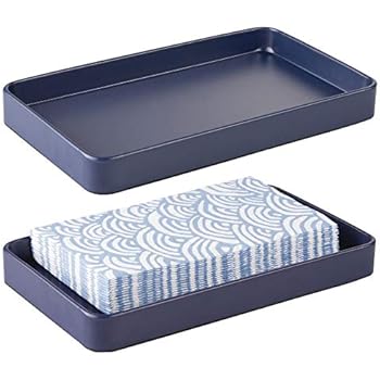 disposable dispenser mdesign decorative storage napkins countertop sturdy towel vanity tray holder guest organization bathroom metal paper modern hand pack