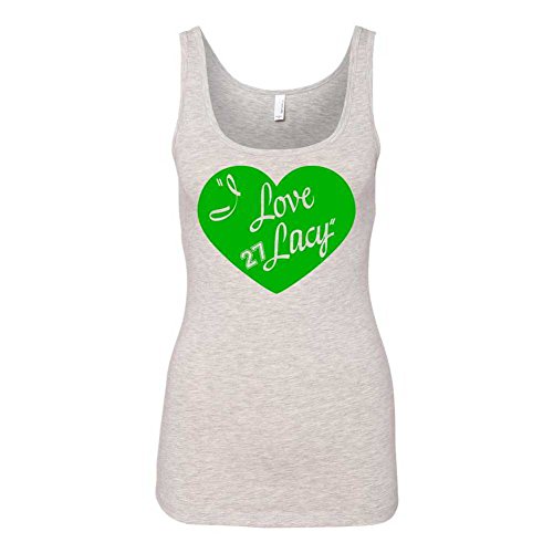 I Love Lacy Graphic Clothing - Women's Tank Top - Gray - X-Large