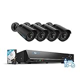 REOLINK 5MP 8CH PoE Security Camera System, 4pcs