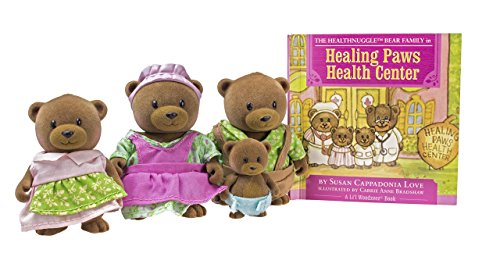 Li'l Woodzeez – Healthnuggle Bear Family Set – 4 Collectible Doll Figures with Storybook – Encourages Imaginative Pretend Play – A Wonderful Gift for Children 3+ Years
