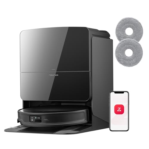 roborock Saros 10R Set Saugroboter mit Wischfunktion&angebbarem Wischmopp, 22.000 Pa HyperForce Saugkraft, 7,98cm Ultra-Slim Design, StarSight System 2.0, Zero-Tangle System (Mit 2 Wischmopps) thumbnail 1