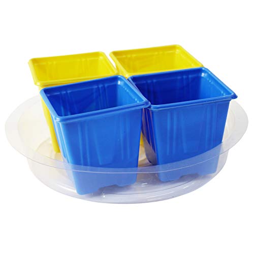 PHYEX 12 Pack of 8 inch Clear Plastic Plant Saucers, Durable Plant Tray for Indoor and Outdoor Plants - Thumbnail 2