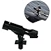 HiUmi® Adjustable Black Finish ABS and Stainless Fishing Rod Holder for Boat, Kayak, Pontoon Boat with 3 Mount