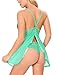 Ababoon Women Nightwear Lace Babydoll Strap Chemise Halter Lingerie Green