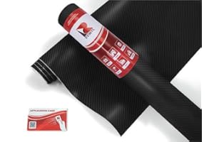 RVINYL 3M 2080 CFS12 Carbon Fiber Black (5ft x 2ft W/Application Card) Vinyl Wrap Film Sheet with Air-Release for Cars, Trucks & More (10sq ft Roll)