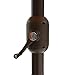 Le Papillon 15 ft Market Outdoor Umbrella Double-Sided Aluminum Table Patio Umbrella with Crank, Beige