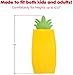 Silver Lilly Food Shaped Sleeping Bag Blanket - Novelty Wearable Plush Fleece Throw Blanket for Kids and Adults (Pineapple)