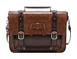 ECOSUSI Stylish Faux Leather Purses Girl's School Satchel Bag Gifts Ideas