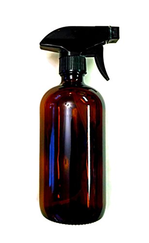 UPC 646437188876, Glass Amber Spray Bottle 16 oz by Oils For Everything - Black Trigger Sprayer w/ Spray and Stream Nozzle Settings