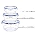 [3-Pack] Plastic Meal Prep Food Storage Containers (10.1+20.3+35.5oz), Round Mixing and Prep Bowls, BPA Free Airtight Snap Locking Lid, Freezer Microwave Safe