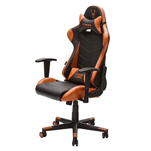 Woxter-Stinger-Station-Orange-Silla-Gaming-Eje-Acero-Levantamiento-por-Gas-Piston-Clase-4-Ergonomica-Reposabrazos-2D-AltIncl-Ajustable-Refuerzo-de-Foam-MD-Racing-Cojin-LumbarCervical