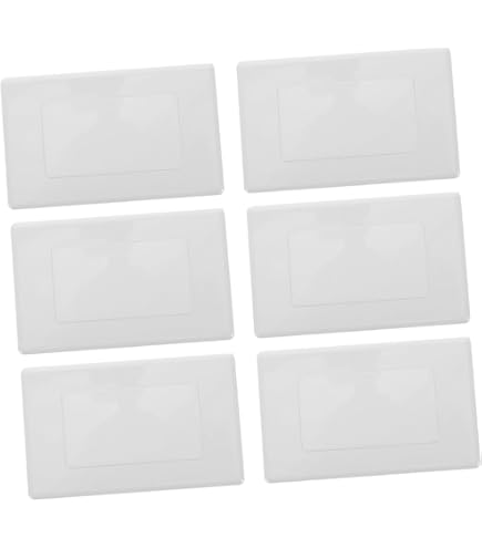 Placa De Pared ENERLITES Para 5 Interruptores/Tomas | Tamaño 4.5x10.05 Pulgadas, Color Almendra | Policarbonato Irrompible Y Resistente Al Calor