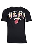 NBA Miami Heat Men's T-Shirt Arched Plexi Short Sleeve Tee Shirt, Large, Black
