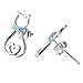 Cat Earrings Sterling Silver Mini Pet Cats Stud Earrings Jewelry Studs Gifts for Women