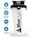 BluePeak Dual Treat Protein Shaker Bottle 28-Ounce, 2-Pack Hydra Cup. Mixing Grid Technology. Enjoy 2 Different Drinks Stored Independently in The Same Bottle. BPA Free