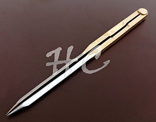 Arsh Nautical Traditional British Single Handed 8" Brass & Steel Navigational Dividers Compass V - Thumbnail 4