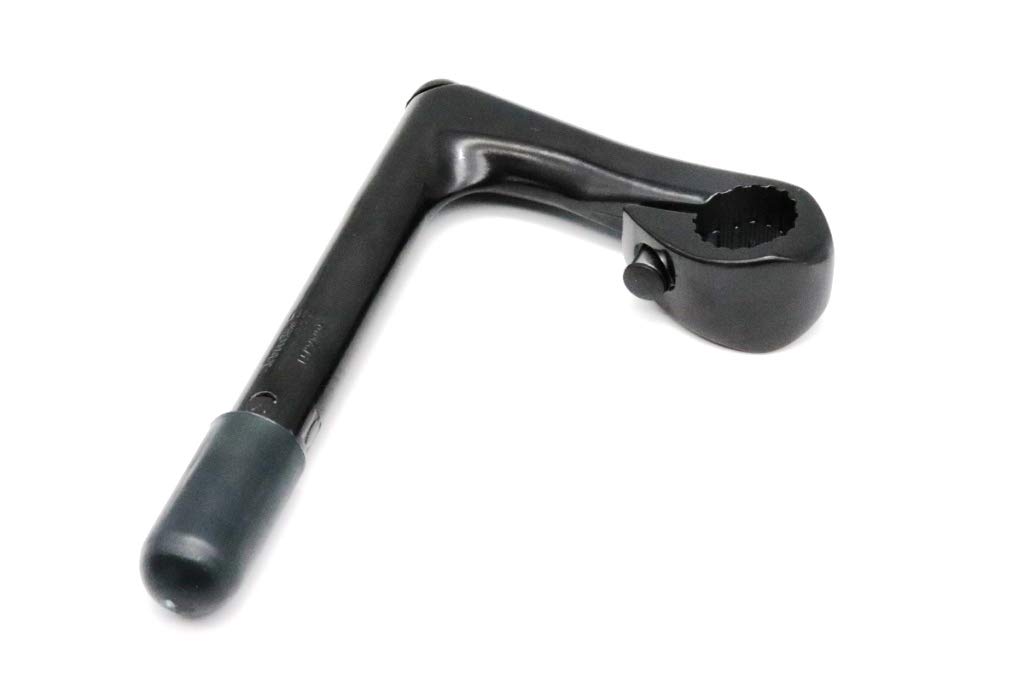 Fixed Single Speed Classic Two-Piece Handlebar Stem 2-Piece 22.2 mm 25.4 80 mm, black