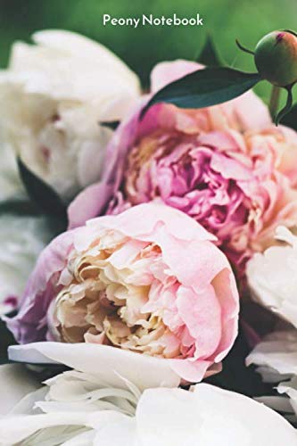 Peony Notebook: Small lined Peony notebook - Travel Journal to write in - 120 pages - 6"x9"