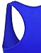 BEKDO Womens Basic Seamless Cropped Racerback Sports Tank Top-ONE Size-Royal_Blue