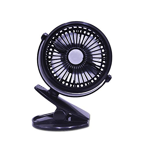 Gplveoq Mini USB Portable Air Conditioner,Clamp Desktop Fan,Silent Fan,360-Degree Rotating Fan,Portable Air Conditioner,Black