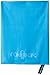 Microfiber Towel for Travel, Beach, Bath, Gym, Camping - XL Extra Large but Compact, Antibacterial and Quick Dry with small Carry Pouch (Blue, 70 x 39 Inches)